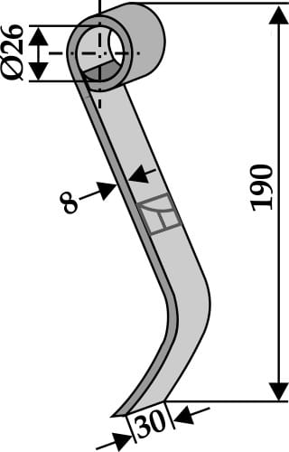 BL3858 Schlegel 190mm - passend zu Maschio T40005143 / Terranova