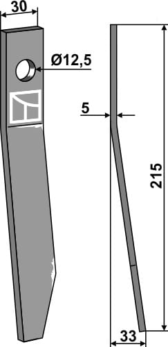 101.IND-1583-R Finger R - passend zu Kverneland KT39113900