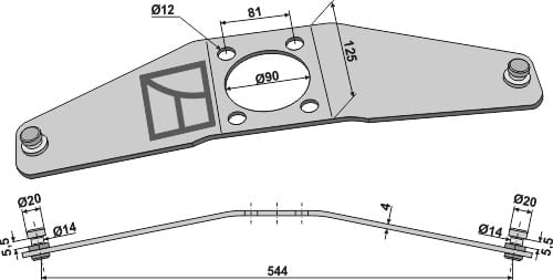 BL4431 Klingenbefestigung - passend zu PZ-Zweegers VGPZ087