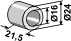 BL3552 Buchse Dm 24x21,5 für Bomford