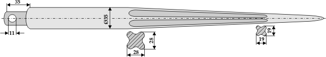 BL2699 Frontladerzinken Mailleux 068002/5500002