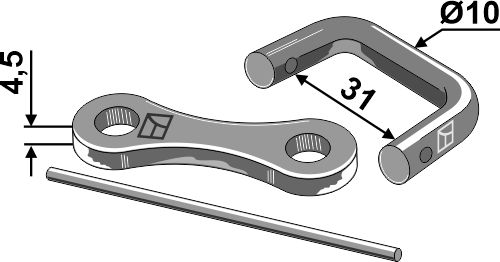 BL12918 Kettenschloß Ø10 - 694210