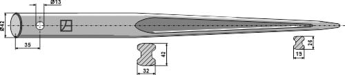 BL29459 Frontladerzinken 800mm
