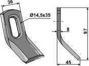 BL3533 Y- Messer 97 für Berry
