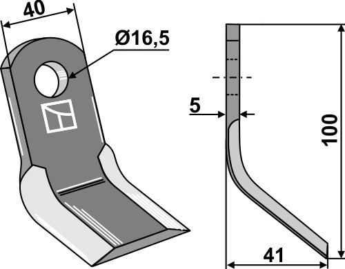 BL27909 Y-Messer 100mm - passend zu Dragone 19202653