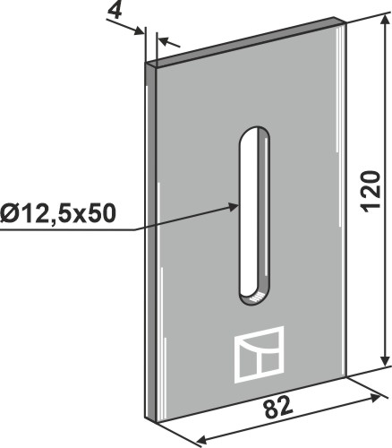 Abstreiferblech - passend zu Kverneland 306631 / Maletti 306631 BL3091 Abstreiferblech - passend zu Kverneland 306631 / Maletti 306631