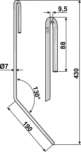 BL29055 Striegelzinken L - passend zu Amazone 3751300