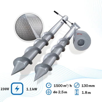 Getreidebelüftung Aerator GF-1800 - 230V / 1,1kW