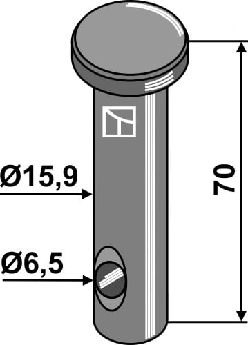 BL2517 Bolzen 16xh11x65x55 - passend zu Amazone DK032 / 0224200 / DK168