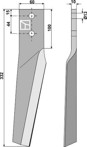 BL5857 Kreiseleggenzinken L - passend zu Dondi 6226041 / Maschio Gaspardo 10100263