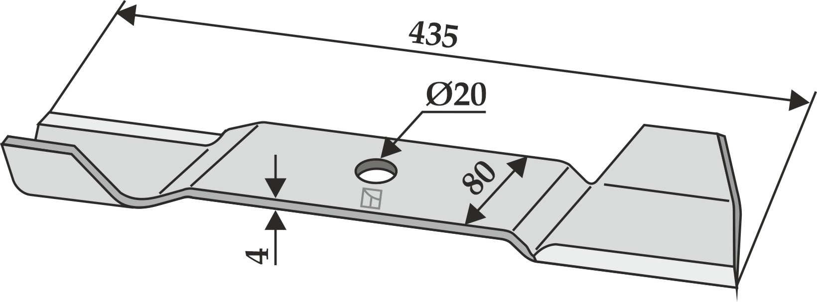 BL3525 Mähermesser 435mm - passend zu AS Motors 4966