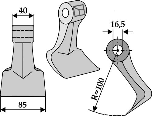 BL3838 Hammerschlegel - passend zu Maschio M07400950 / Sicma 5715105