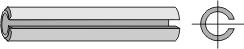 BL3014 51-1003 Spannstift Dm 10 mm, 70 mm lang