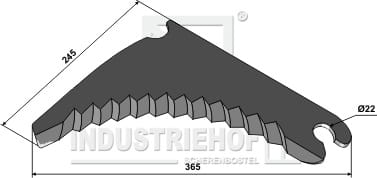 Rundballenmesser 5mm - passend zu Welger 0982.21.05.00 BL29890 Rundballenmesser 5mm - passend zu Welger 0982.21.05.00