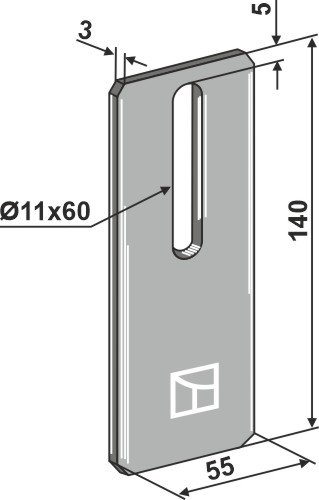 BL3078 Abstreiferblech - passend zu Amazone 6036200