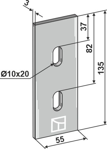 BL3111 Abstreiferblech - passend zu Lemken 787.4625