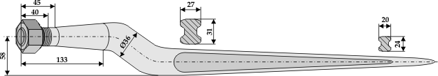 BL2701 Frontladerzinken Hydrac 60.250.006