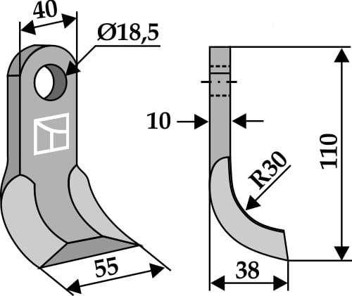 BL3588 Y-Messer - passend zu Dragone