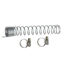 S002346 Knickschutzfeder mit 2 Schlauchschellen-Ø12-20 mm