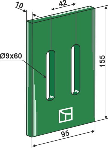 BL3178 Greenflex Kunststoff-Abstreifer - passend zu Maschio / Gaspardo