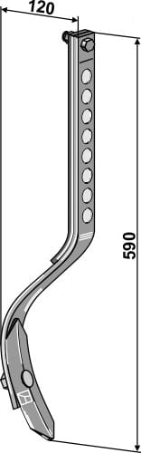 BL10.5016 Spurlockererzinken mit Schar 590mm