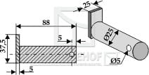 BL4149 Bolzen Dm 25x88 für Sovema