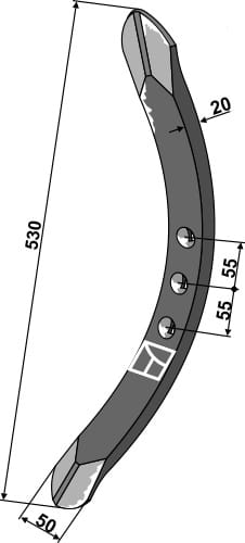BL23789 Vorschar 530mm - passend zu Väderstad 447152-1 / 447152