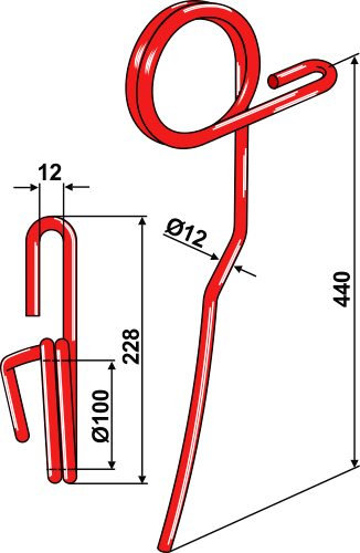 BL29204 Striegelzinken L - passend zu Väderstad 430333