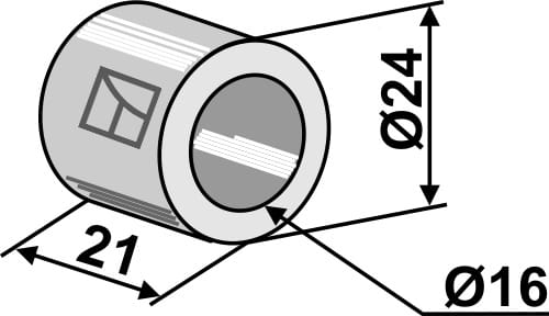 BL4218 Buchse 25x21 - passend zu Müthing MU000560 / Ferri 1101035 / Quivogne BAG01600