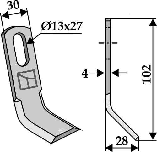 BL3817 Y Messer 102mm - passend zu Peruzzo