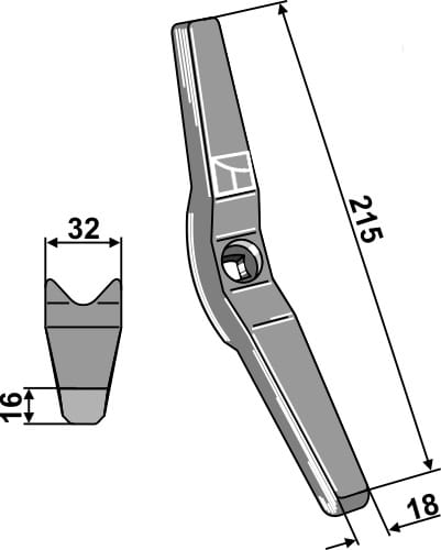 BL22737 Schar 215mm - passend zu Väderstad 302300 / 302300-25