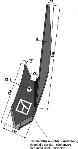 BLET34217 Randschar R - passend zu Lemken 3374444