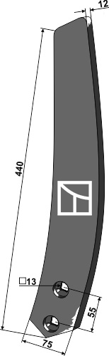 BL22755 Leitblech links - passend zu Farmet 3002395