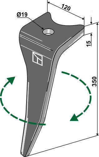 BL5989 Kreiseleggenzinken R - passend zu Amazone 6574300