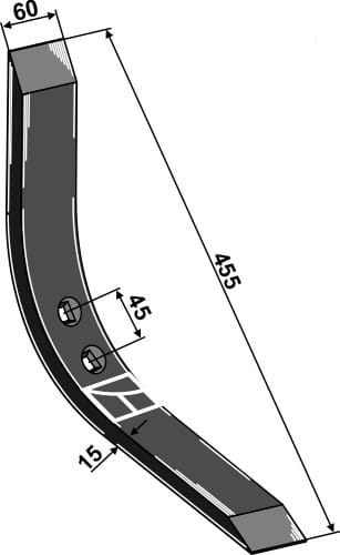 BLET34128 Schmalschar - passend zu Lemken Achat / Thorit - 3375420 A6