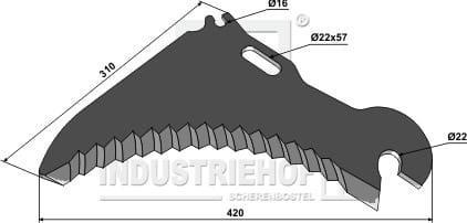 BL29848 Ladewagenmesser 5mm - passend zu Mengele 01129690