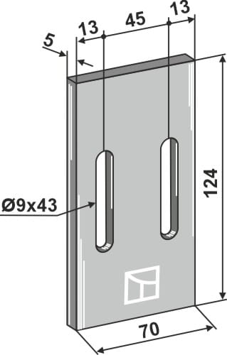 BL3124 Abstreiferblech - passend zu Morra / Quivogne