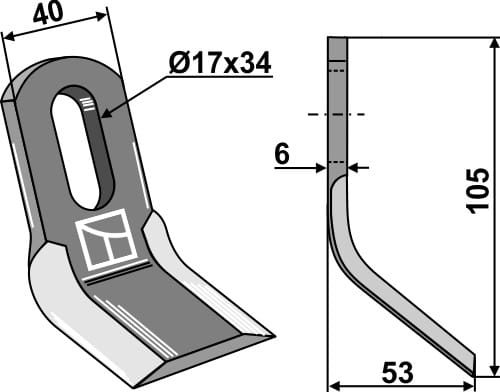 BL28081 Y-Messer - passend zu Gimac
