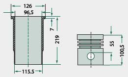 John Deere Motortypen: 4239 D, 6359 D, 4039 D, 3179 D, 3029 D, 6059 D Kolbensatz kpl. John Deere Motortypen: 4239 D, 6359 D, 4039 D, 3179 D, 3029 D, 6059 D Kolbensatz kpl.