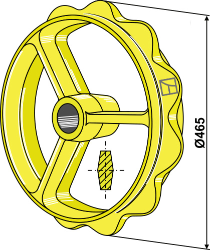 BL30227 Cambridgering Ø470 mm - passend zu Väderstad Rollex / Rexius 301002 / 303902