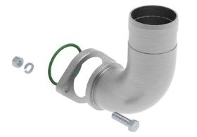 Jurop Luftförderersatz drehbar Ø 76mm gebogen 90° , Ø 76 mm