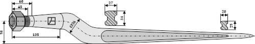BL2653 Silozinken 815mm / M20x1,5