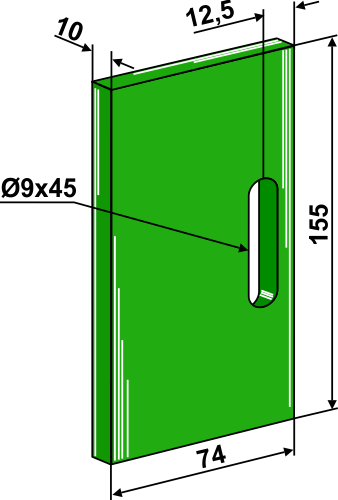 BL3168 Abstreifer - passend zu Lely 1.1645.2838.0