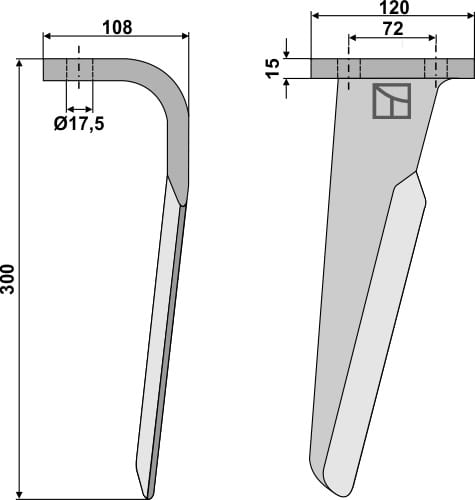 BL5846 Kreiseleggenzinken R - passend zu Celli 6226031