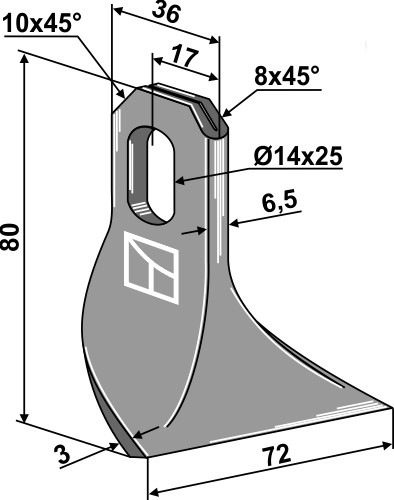 BL3819 Schlegel - passend zu Del Morino URC401D / Maschio T18004085
