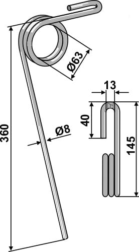 BL18465 Striegelzinken - passend zu KRM 7003101