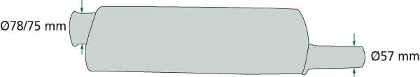Auspuff - passend zu John Deere AR86595, AR41171 Auspuff - passend zu John Deere AR86595, AR41171