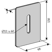 BL3087 Abstreiferblech
