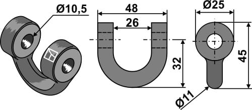 BL28137 Schäkel - passend zu Müthing