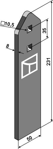 BL22711 Abstreifer - passend zu Bednar 00712418